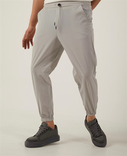 Taş Renk Paraşüt Kumaş Jogger Erkek Pantolon
